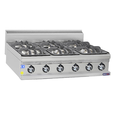 MayaPaz Gas Cooker 6 burners - overcounter