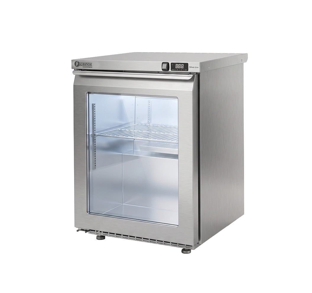 Iceinox Undercounter 1 Door Refrigetrator Glass Door - Back Motor