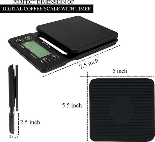 Digital Coffee Scale with Timer