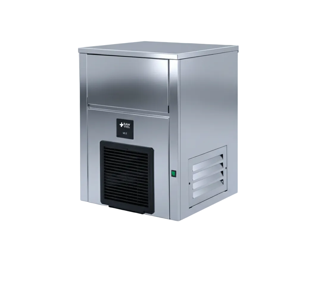 Raw Steel Ice Maker 35kg