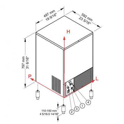 Brema Ice Maker 47Kg