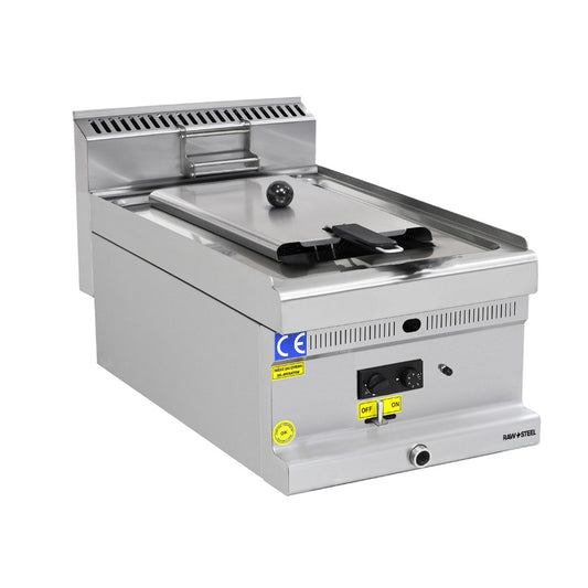 Raw Steel Fryer x1 Bowl Electric OverCounter (40x70x30)