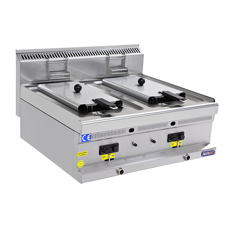 MayaPaz Electric Double Fryer 12+12L - Overcounter
