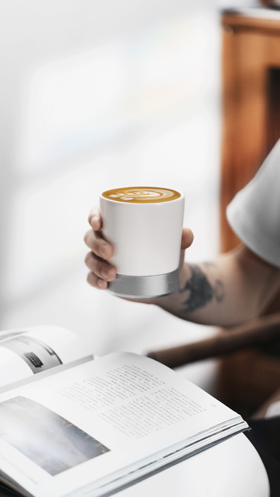 MHW CERA Series Ceramic Cup-240ml White
