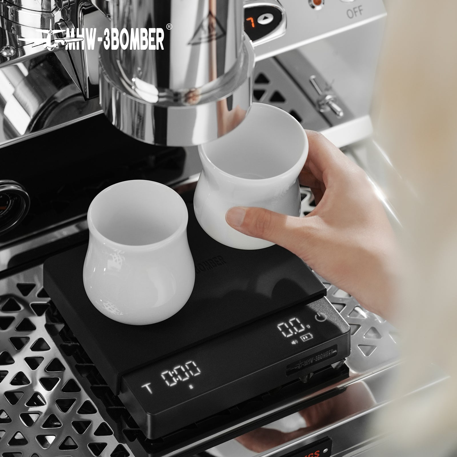 MHW-3BOMBER Cube Coffee Scale 3.0 Pro Max - Black