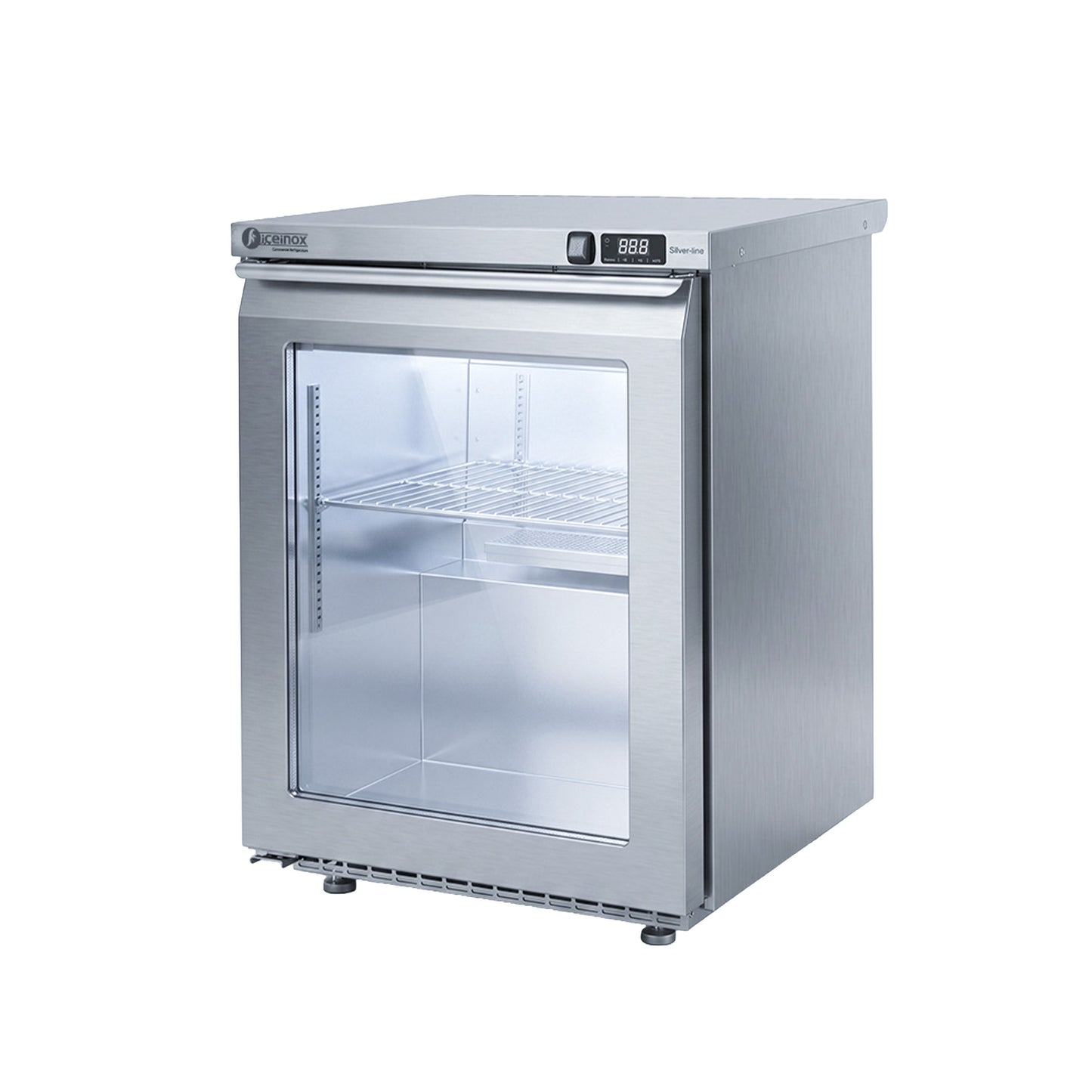 Iceinox Undercounter 1 Door Refrigerator Glass Door - Back Motor