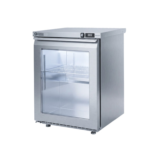 Iceinox Undercounter 1 Door Refrigerator Glass Door - Back Motor