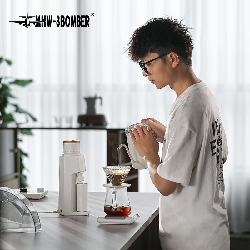 MHW-3BOMBER Sniper Electric Coffee Grinder White
