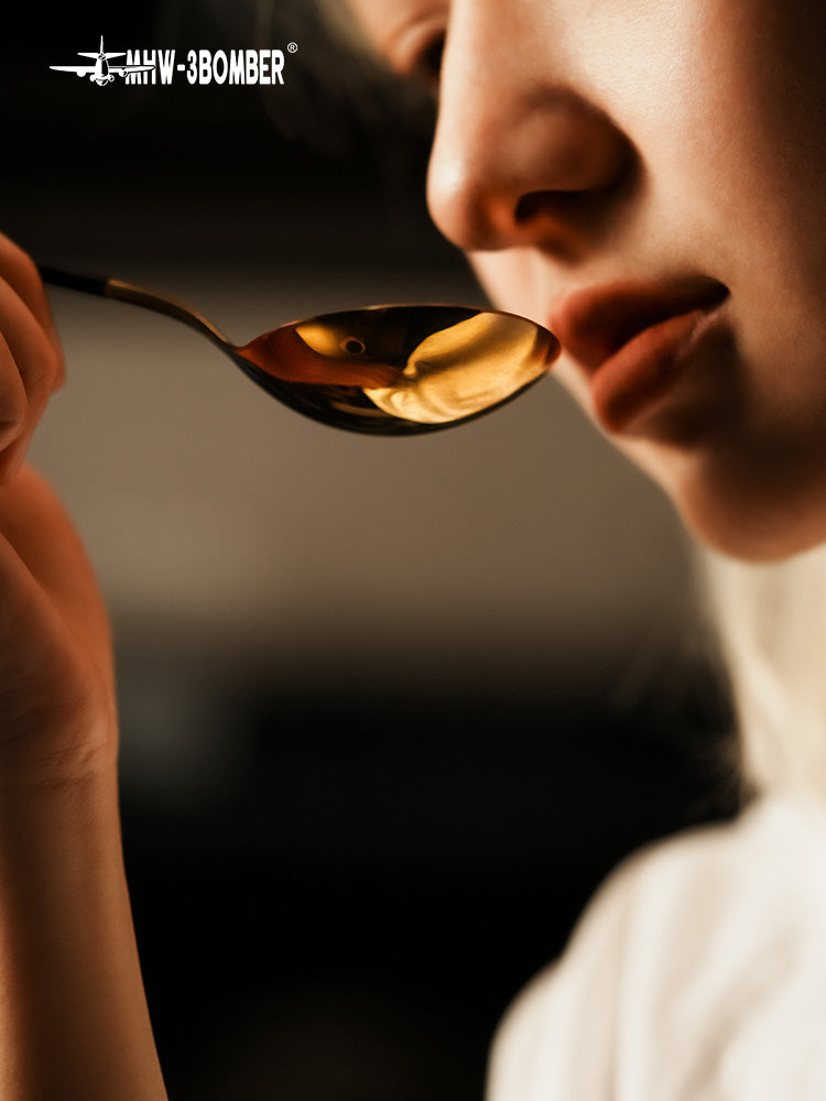 MHW-3BOMBER Cupping Spoon - Black Gold