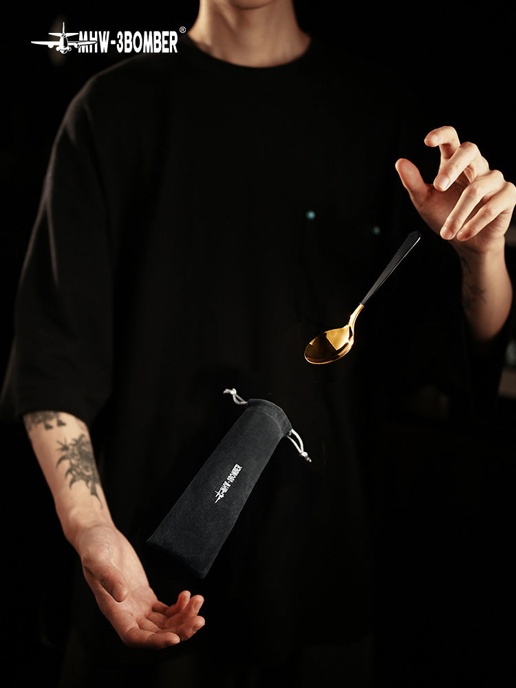 MHW-3BOMBER Cupping Spoon - Black Gold
