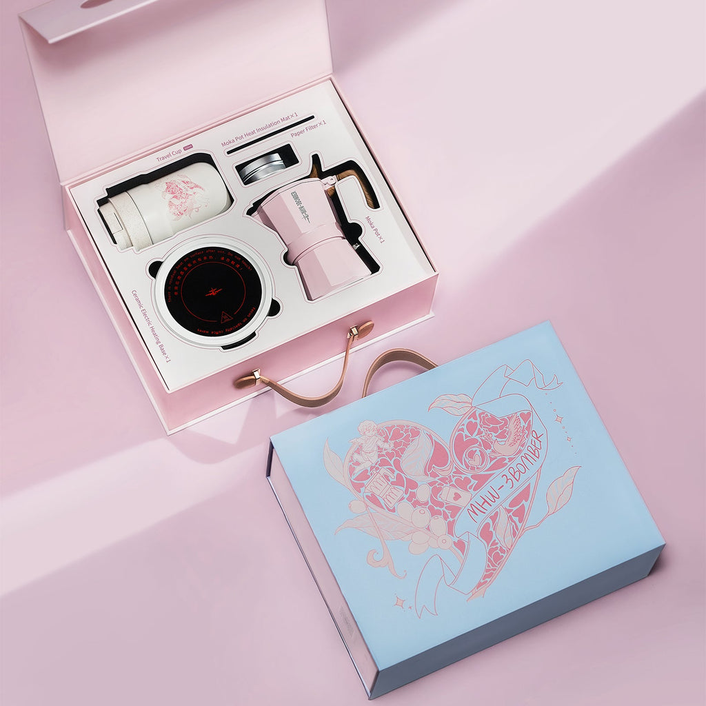 MHW-3BOMBER Flipped Moka Pot Gift Box - Blue