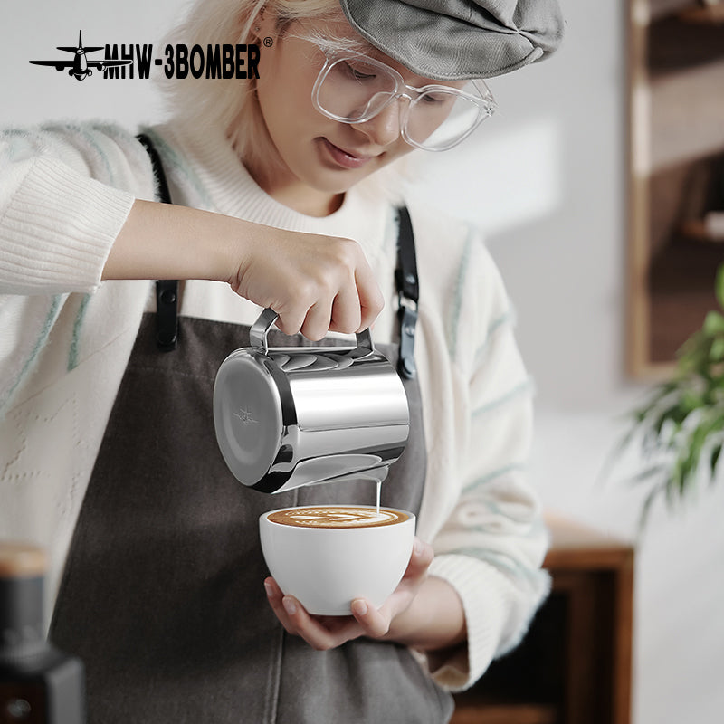 MHW GT Milk Pitcher 600ml Glossy U-shape spout