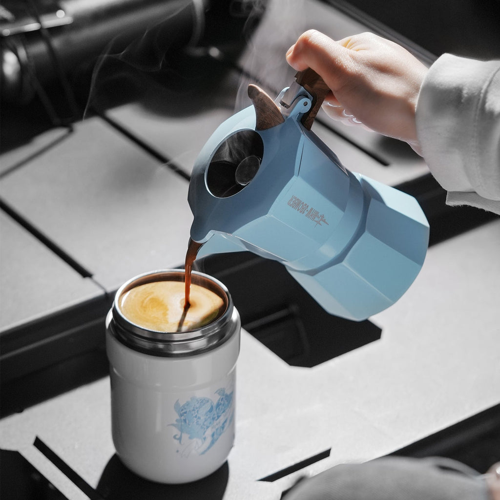 MHW-3BOMBER Flipped Moka Pot Gift Box - Blue