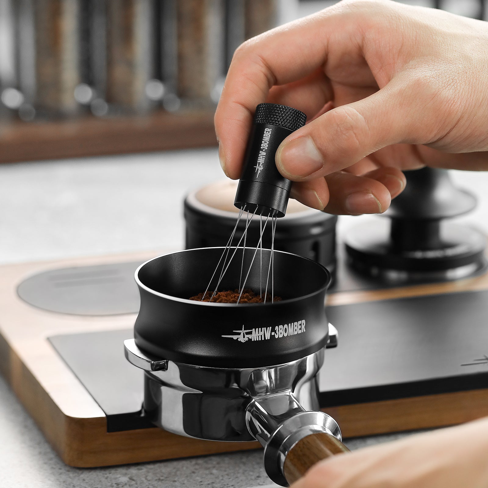 MHW-3BOMBER Espresso Magnetic Coffee Dosing Funnel 58mm