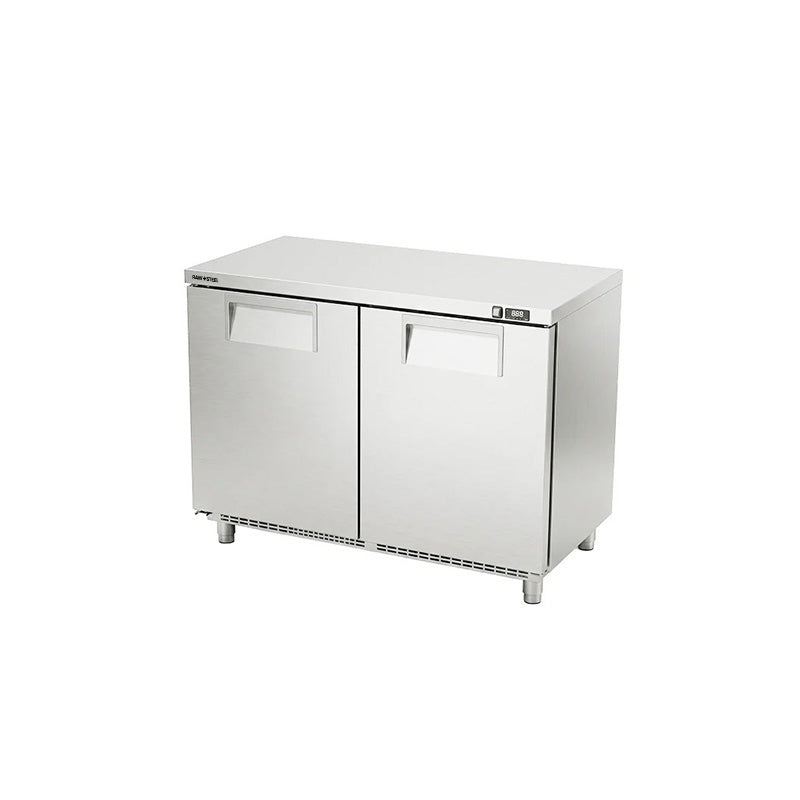 Raw Steel Counter Chiller Doors 120cm - Back Motor