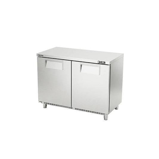 Raw Steel Counter Chiller Doors 120cm - Back Motor