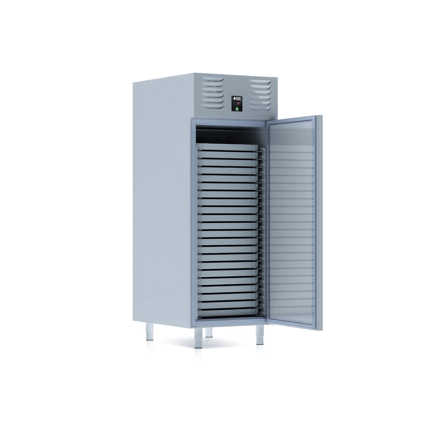Raw Steel vertical bakery refrigerator 1 door