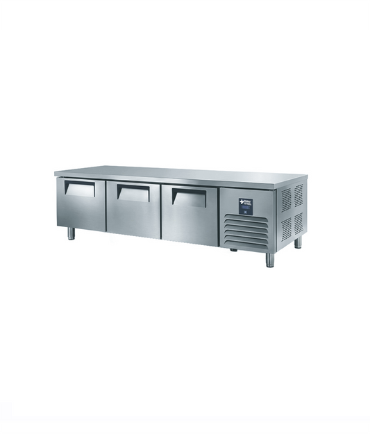 Raw Steel Lowboy 3 Doors Refrigerator