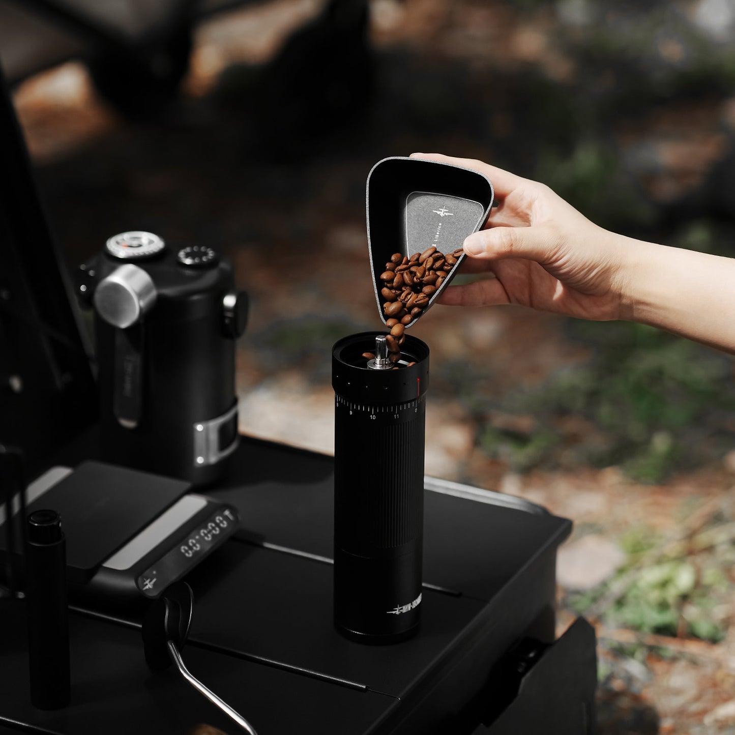MHW-3BOMBER Coffee Bean Dosing Cup - Black