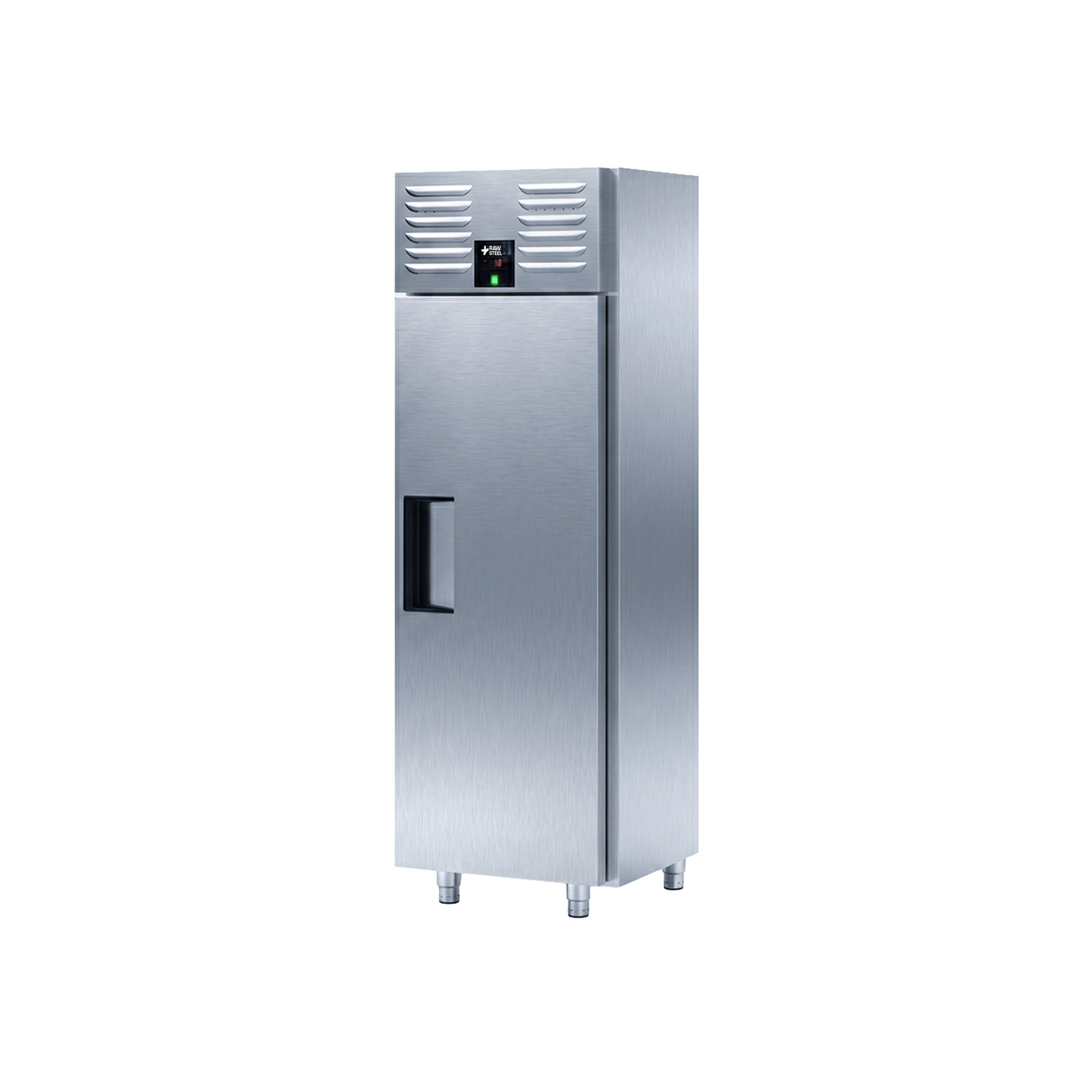 Raw Steel Vertical 1 Door Refrigerator