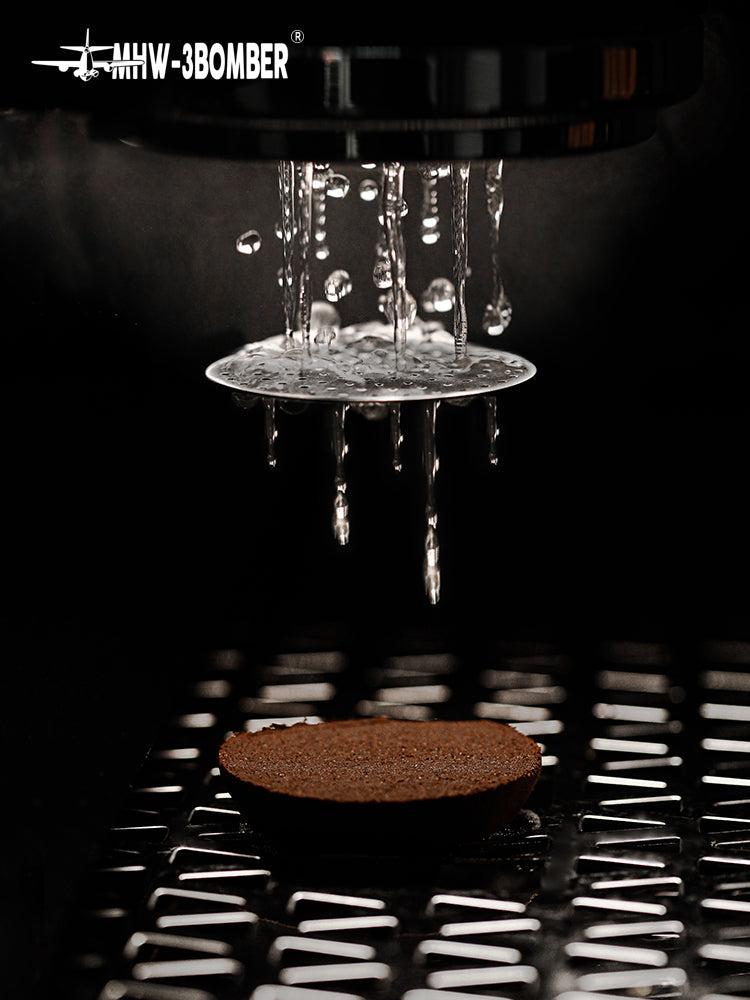 MHW-3BOMBER Espresso Puck Screen With Round Hole - Black