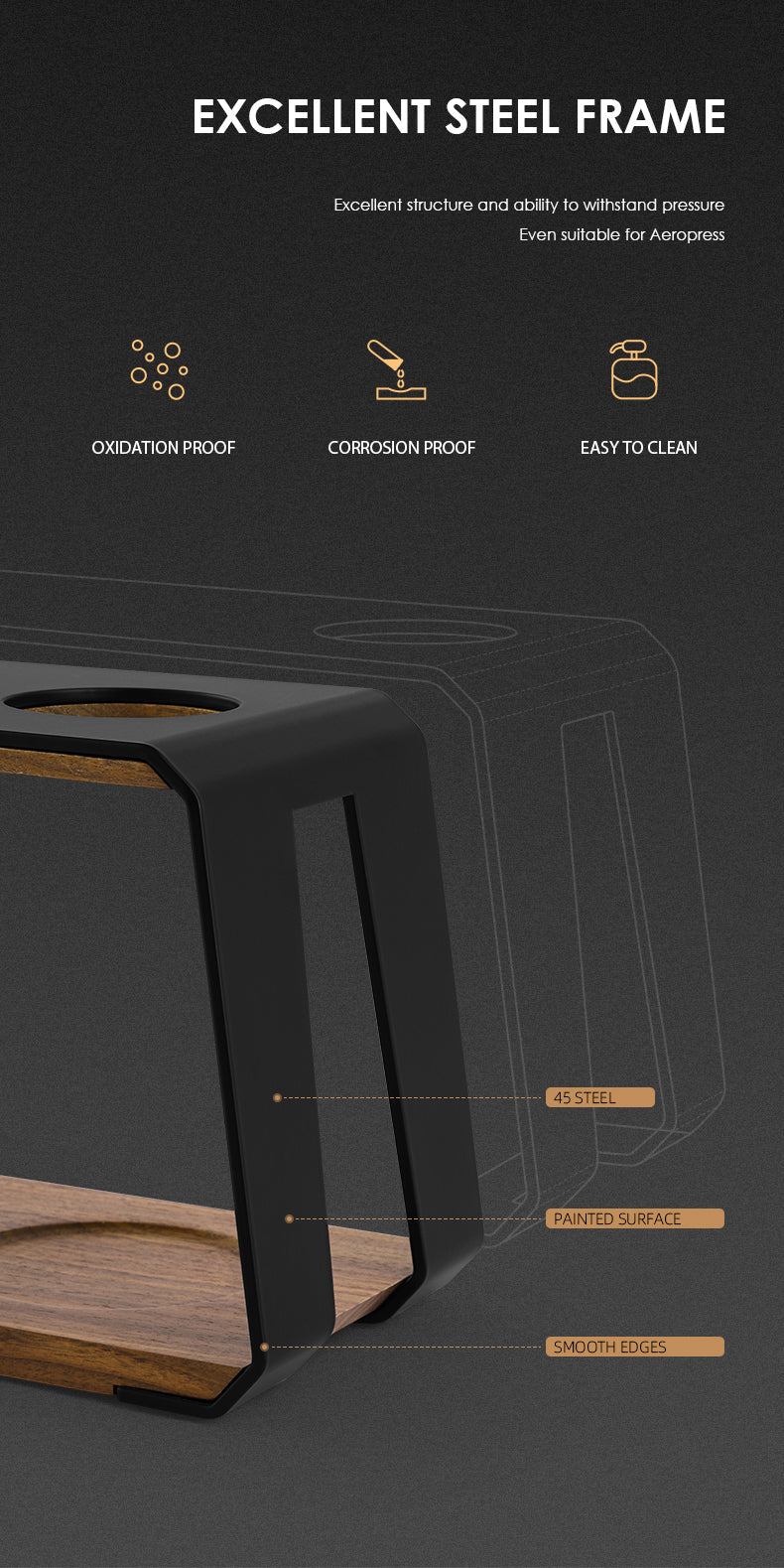 MHW Pour Over Ladder Dripper Stand - Single
