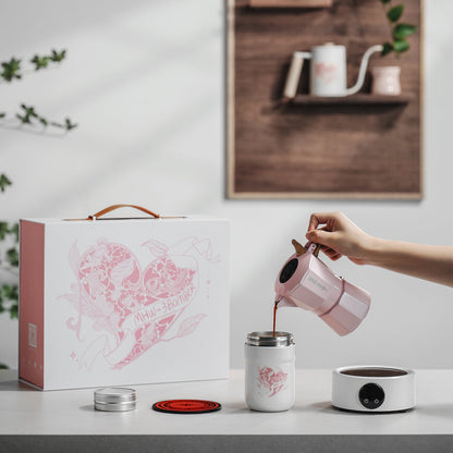 MHW-3BOMBER Flipped Moka Pot Gift Box - Blue