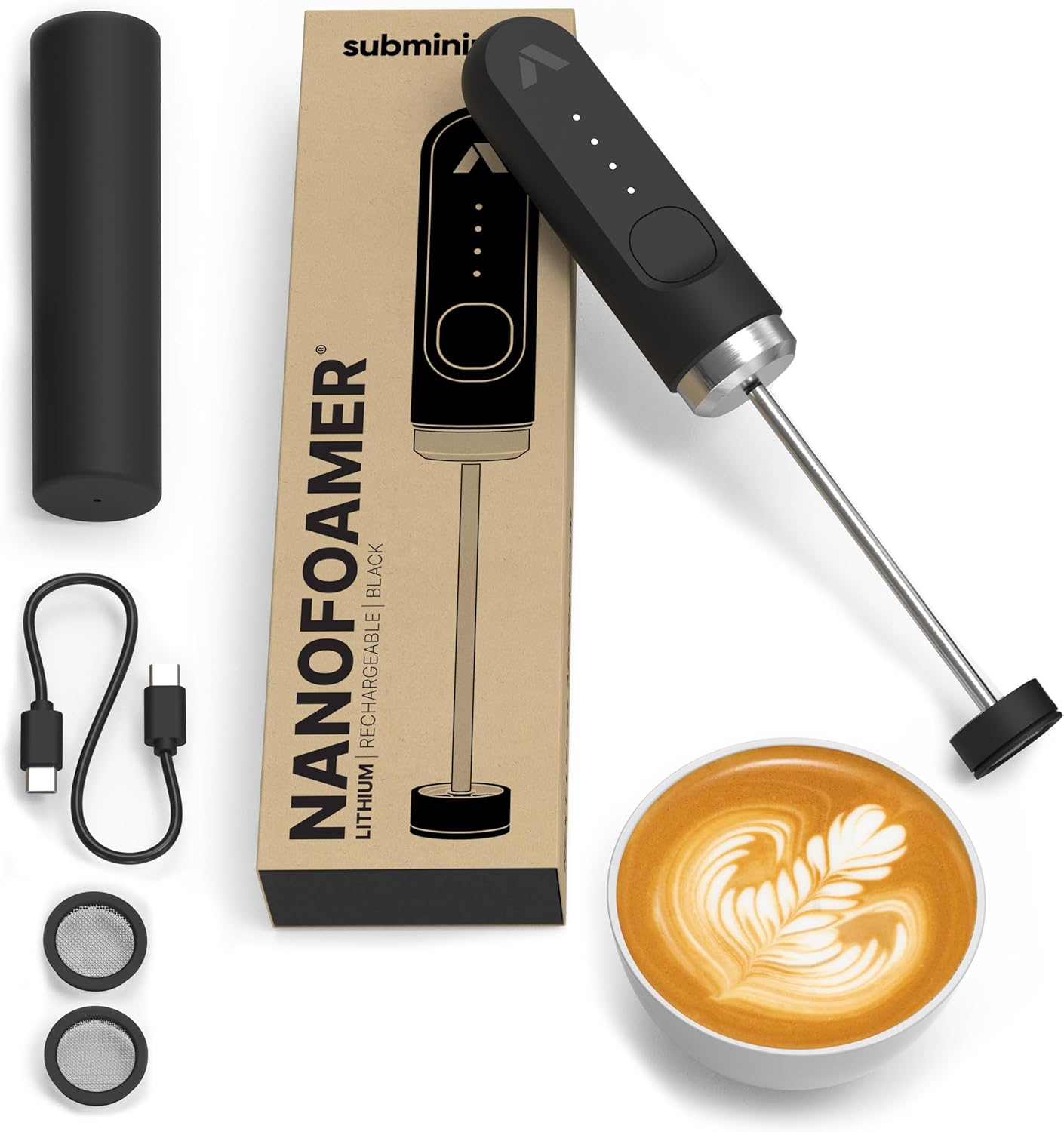 Subminimal NanoFoamer Lithium - Black