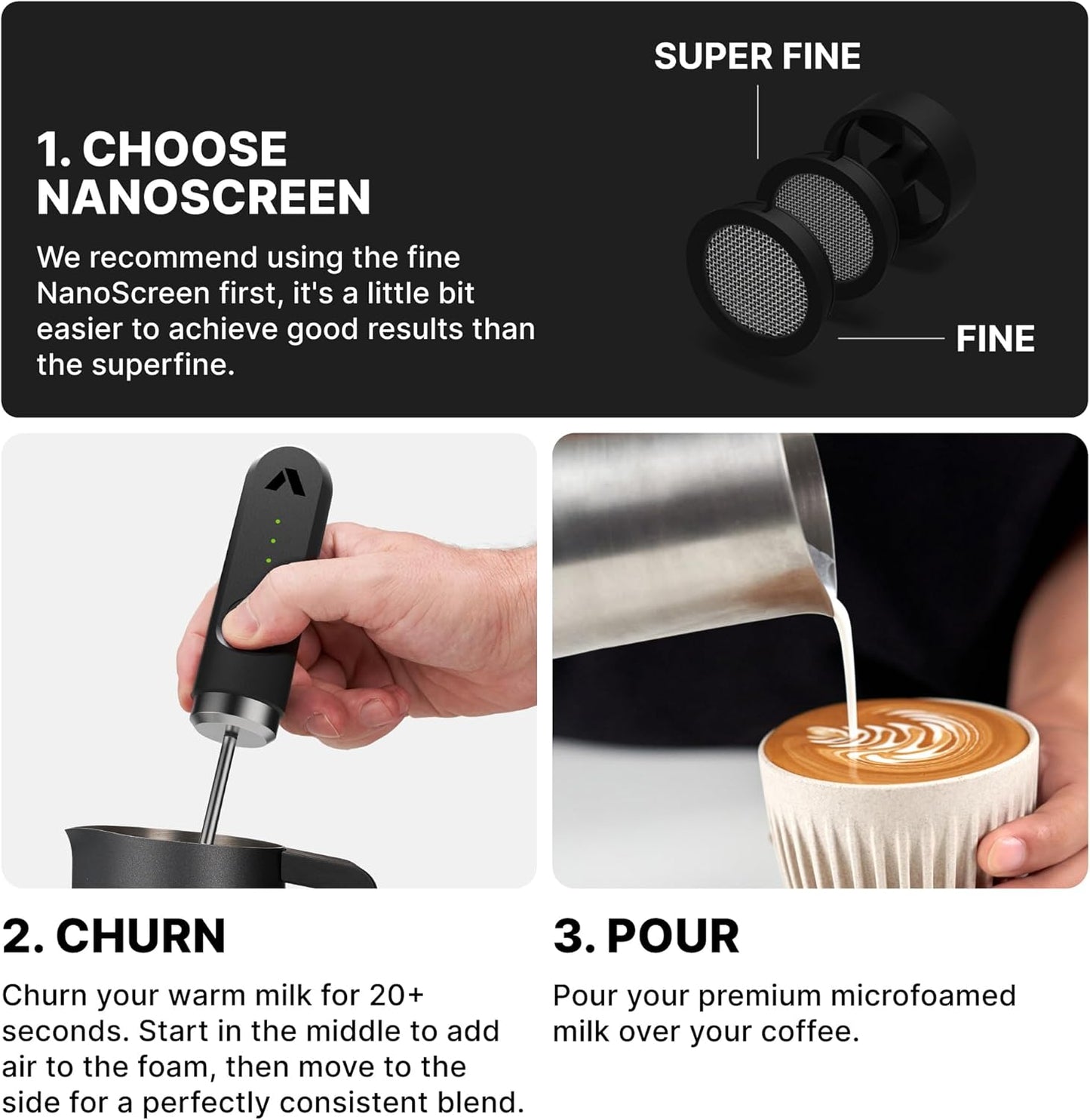 Subminimal NanoFoamer Lithium - Black