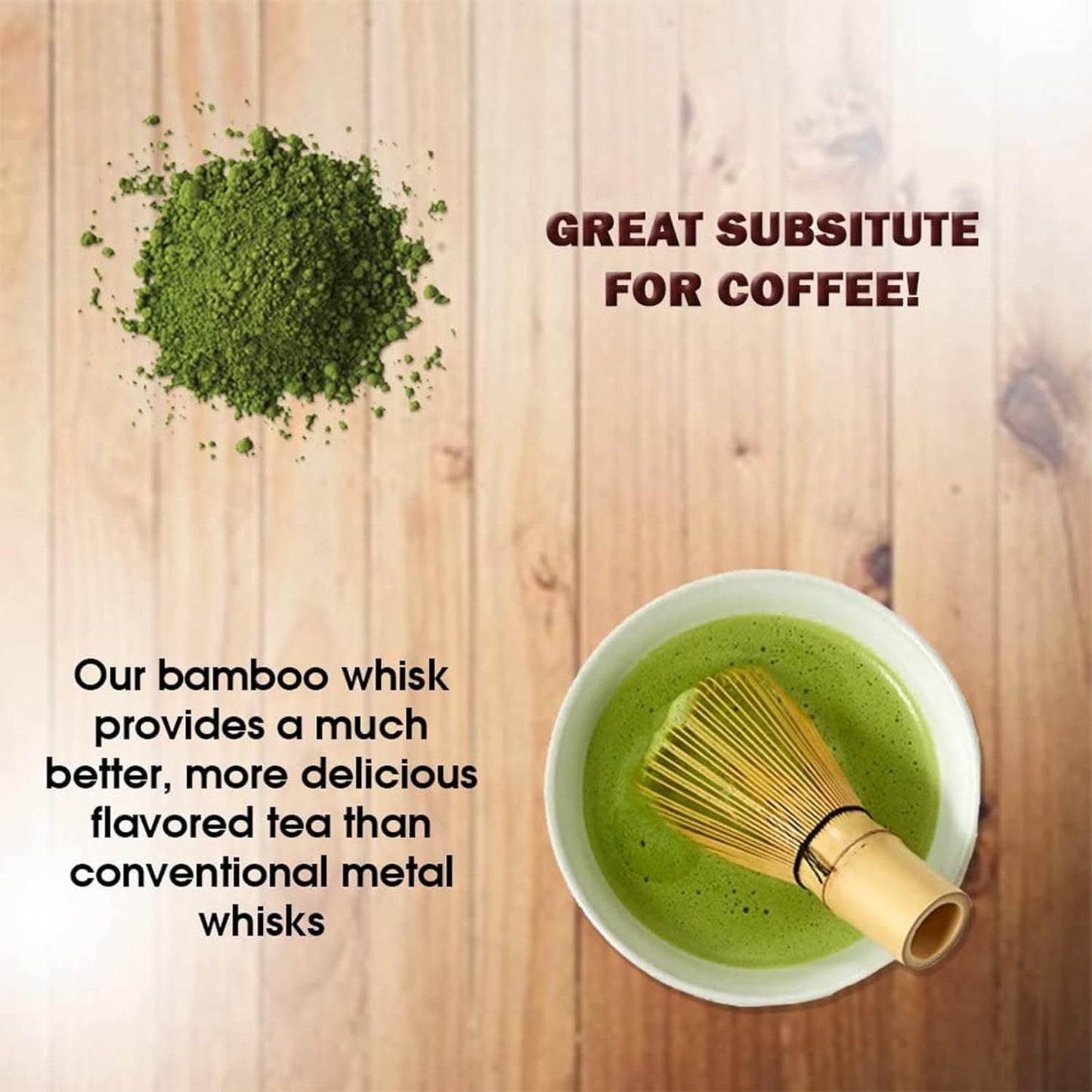 Bamboo Matcha Whisk Set - Black