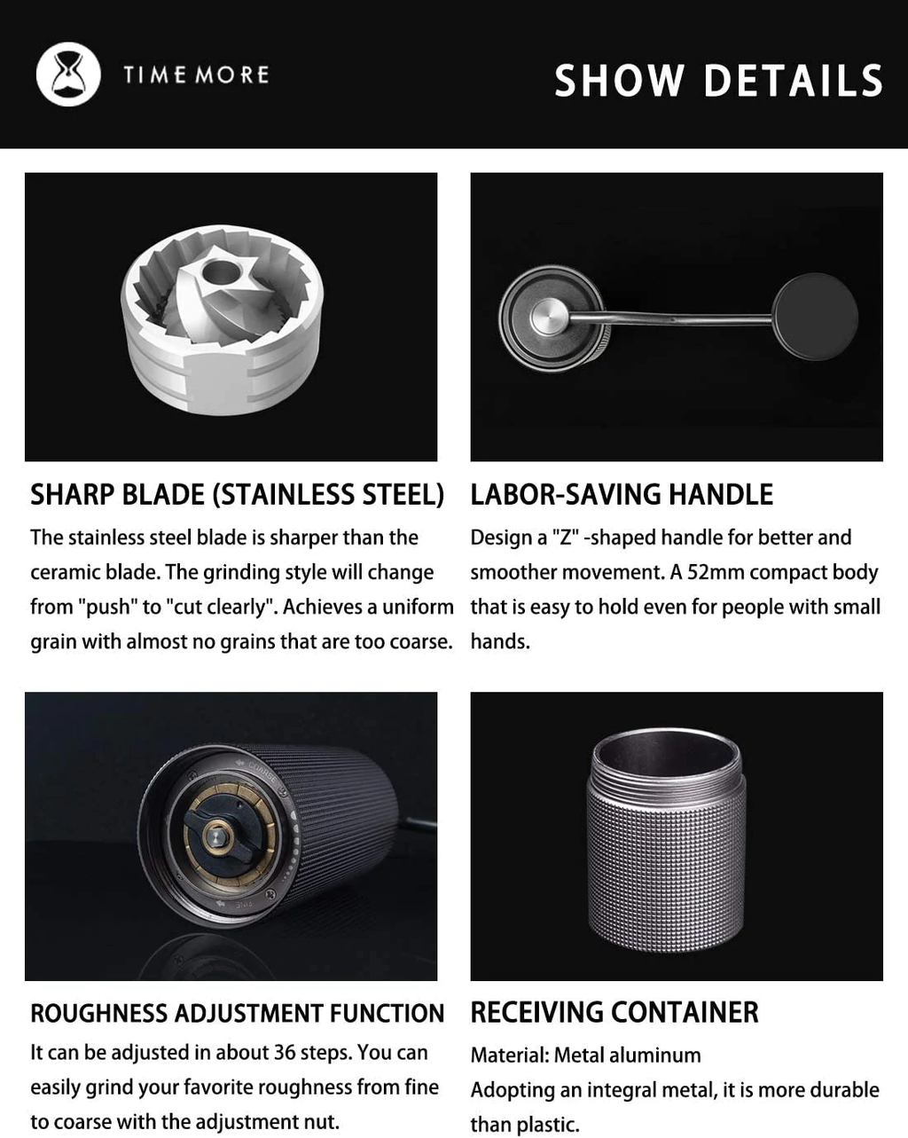 Timemore - C2 Manual Coffee Grinder