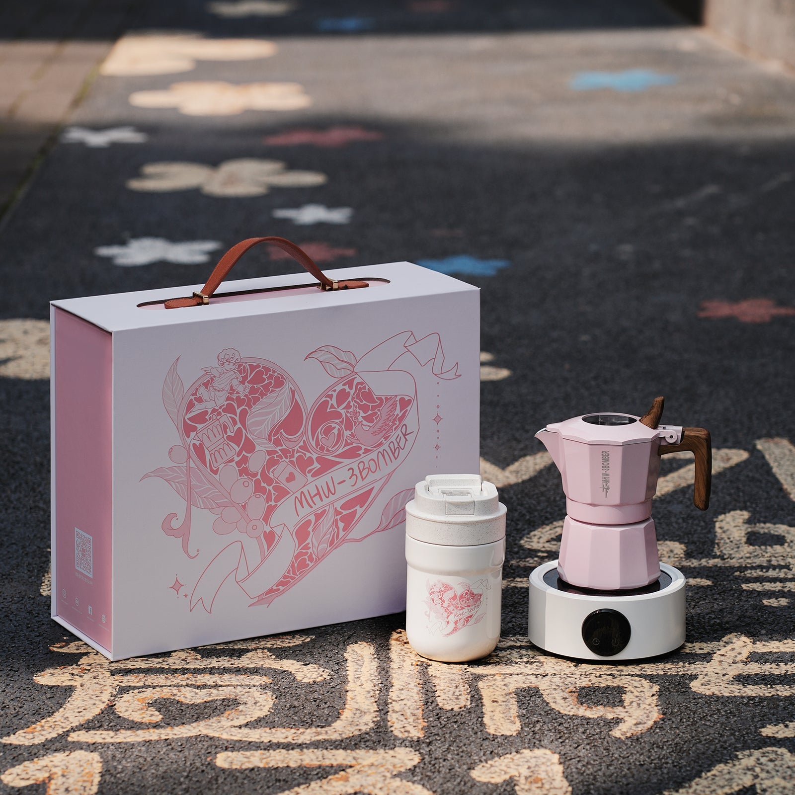 MHW-3BOMBER Flipped Moka Pot Gift Box - Blue