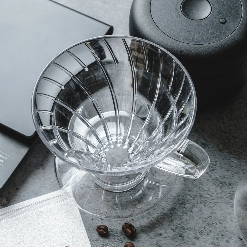 Hario V60 Plastic Coffee Dripper 01 - Transparent