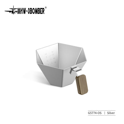 MHW-3BOMBER Prism Measuring Cup - Silver