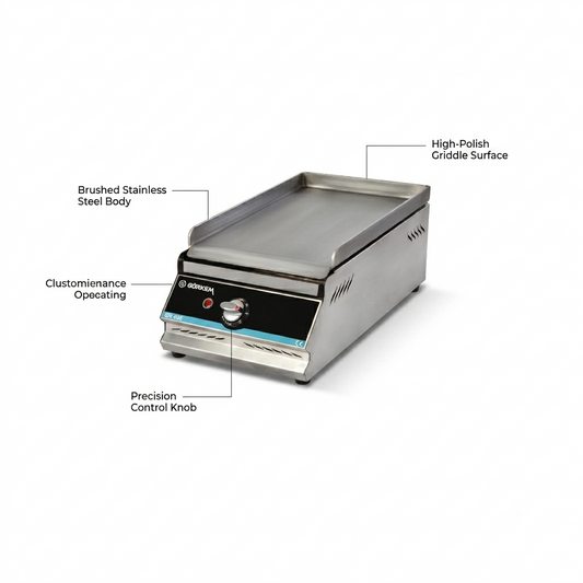 Gorkem PG 30 Commercial Gas Plate Grill (30 CM)