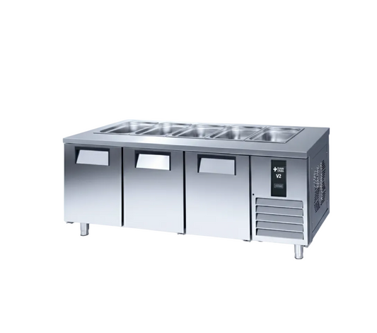 Ras Steel salad service refrigerator 3 door 5 gn 1/1