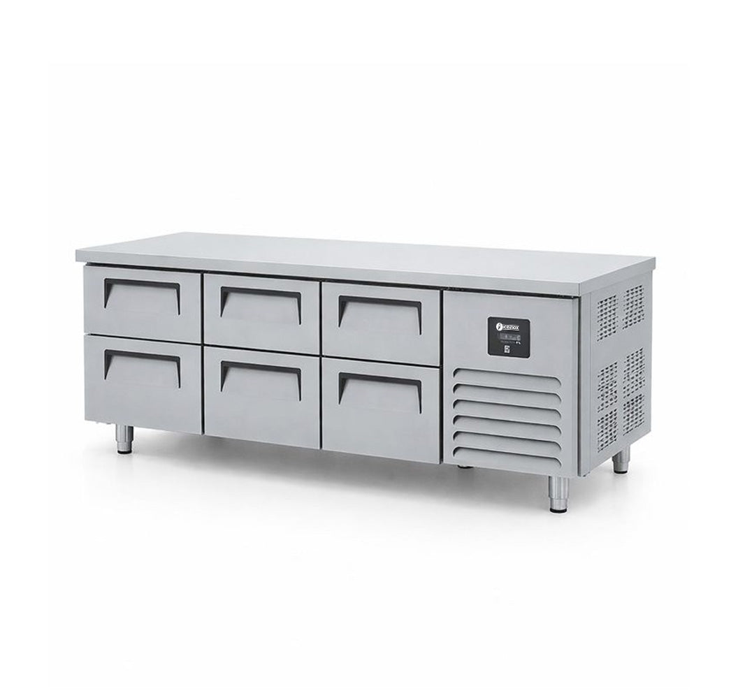 Iceinox Lowboy 3 Doors Refrigerator - With 6 Drawers