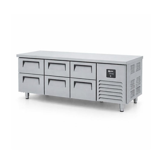 Iceinox Lowboy 3 Doors Refrigerator - With 6 Drawers