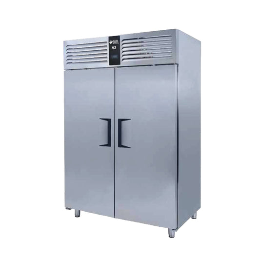 Raw Steel Vertical Chiller 2 Door