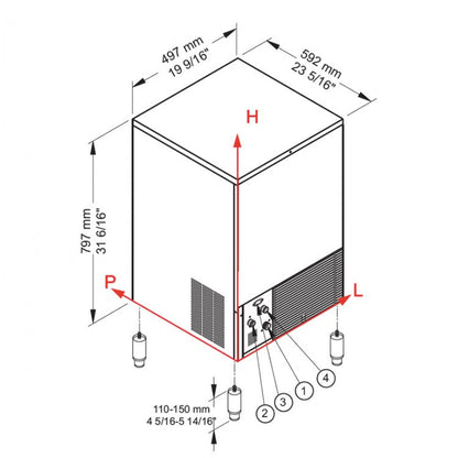 Brema Ice Maker 47Kg
