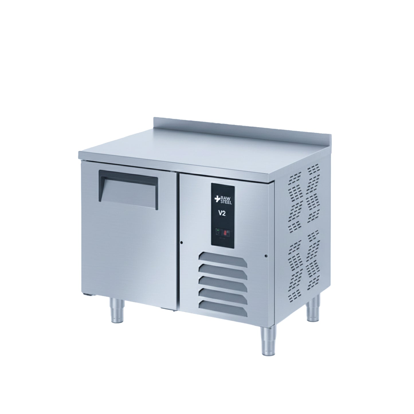 Raw Steel Undercounter 1 Door Refrigetrator