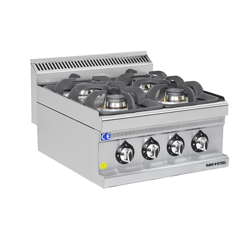 Raw Steel 4 Burner Gas Overcounter (70x70x25)