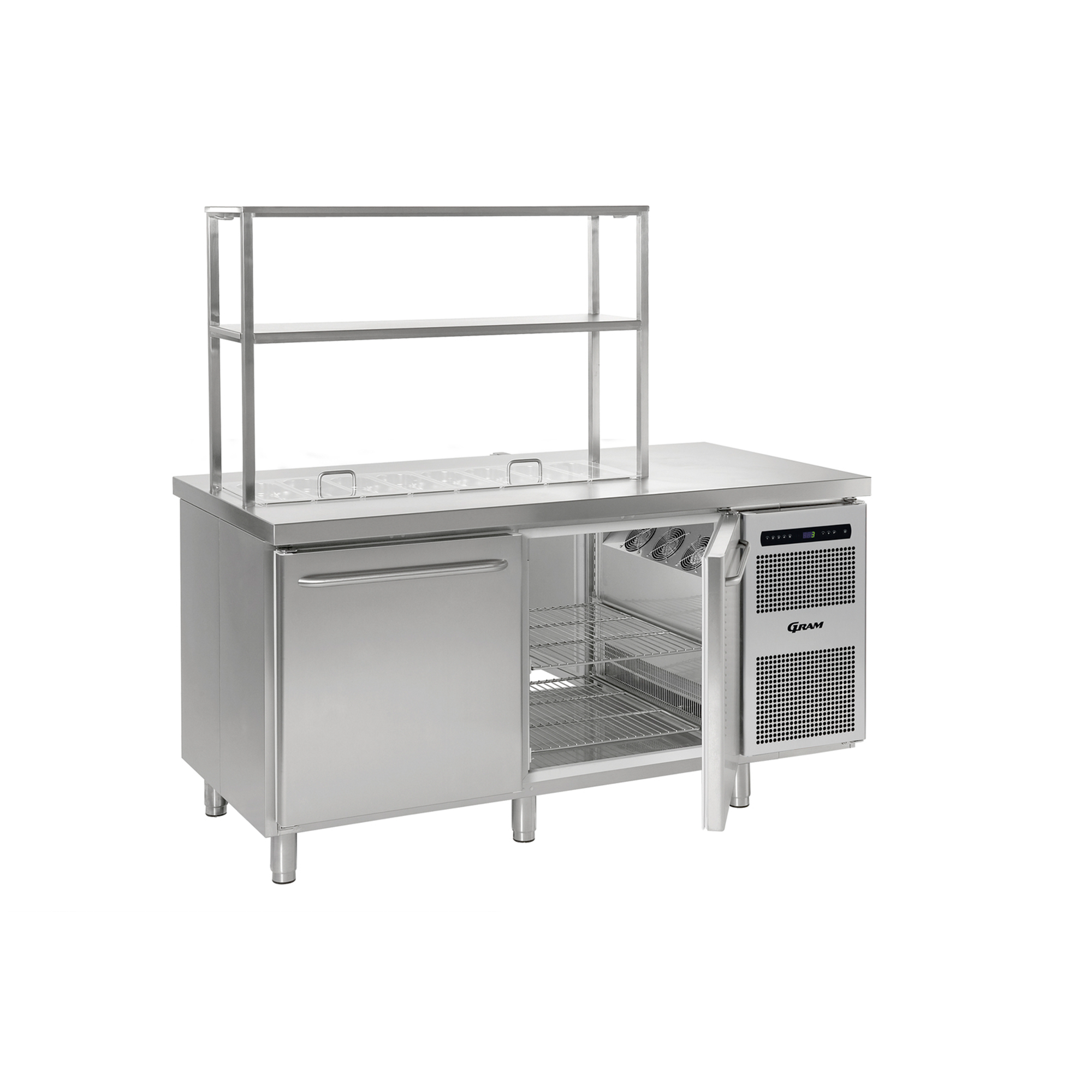 Countetop Prep Fridge - 2 Doors